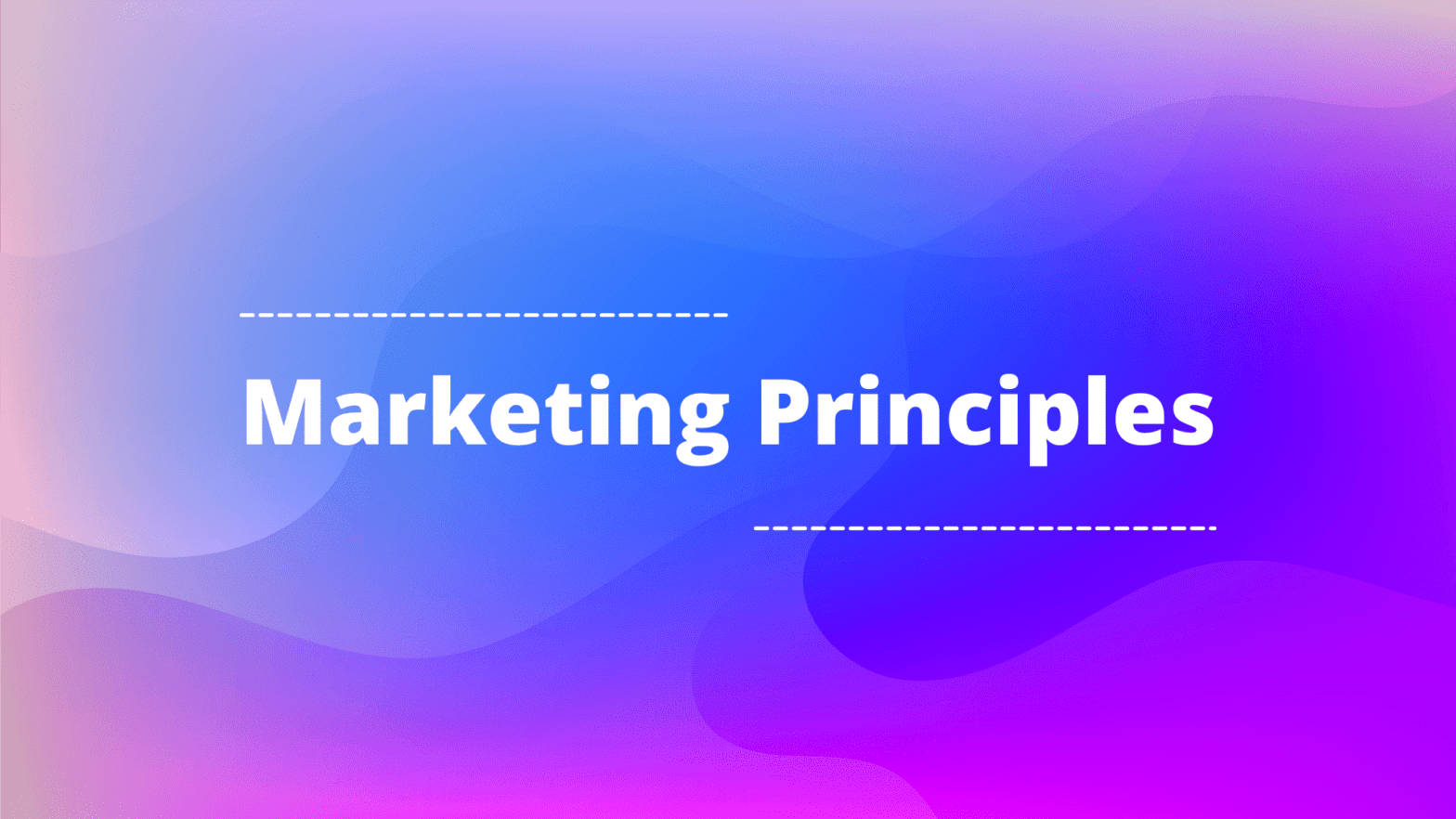 Explore What are The Principles of Marketing