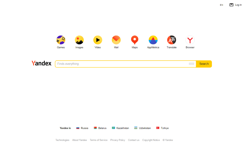 Yandex Search Engine