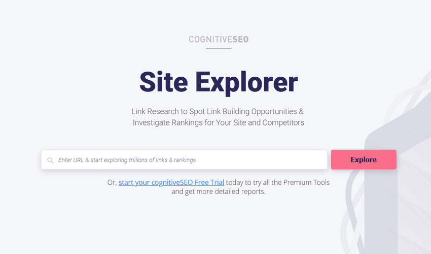 Cognitive SEO Site Explorer