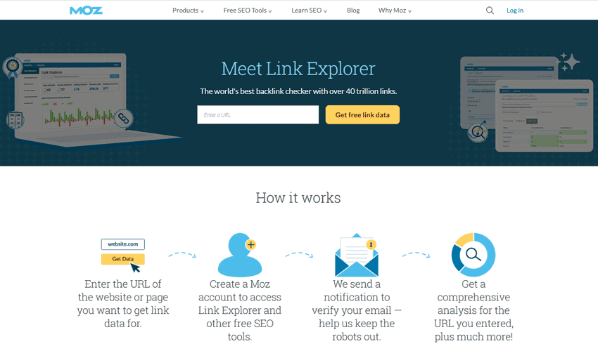 Moz Link Explorer Tool