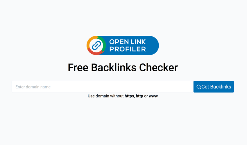 Open Link Profiler Free Backlinks Checker