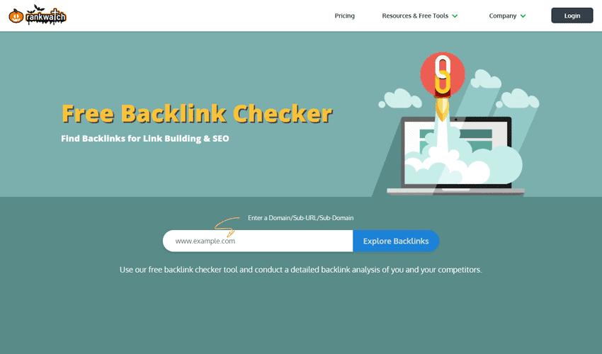 Rank Watch Free Backlink Checker Tool