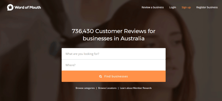 Word of Mouth Business Listing Site Australia