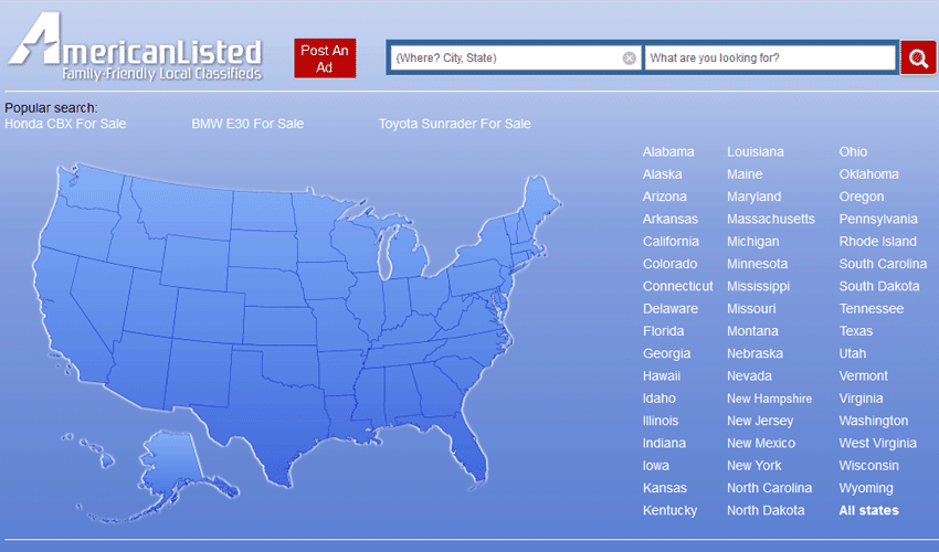 american classified advertisements website