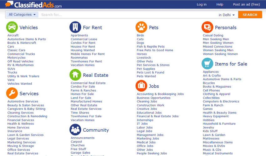 free classified submission sites in usa