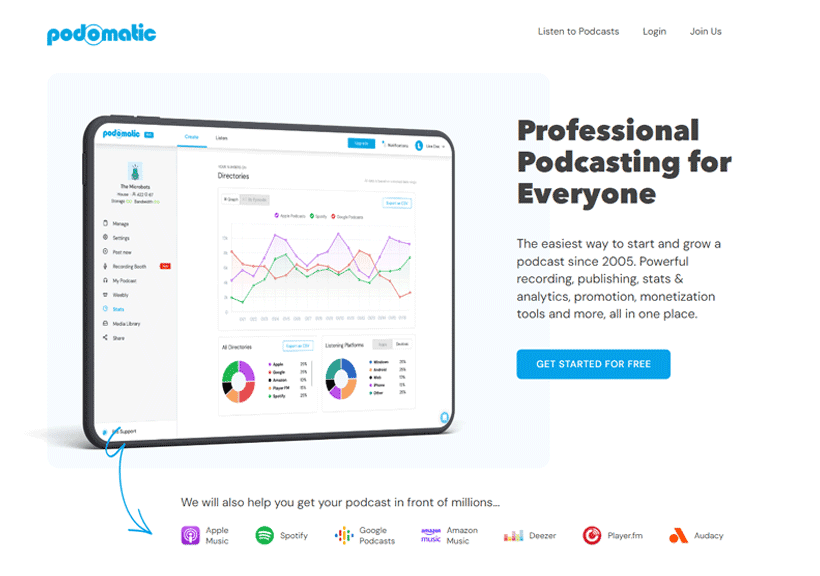 Podomatic - Professional Podcasting for Everyone