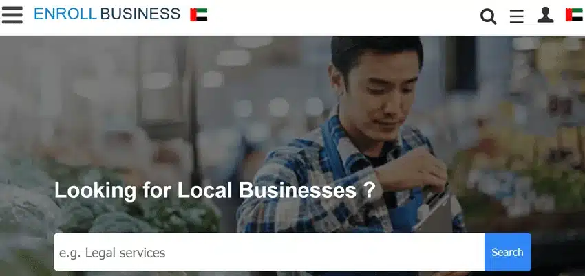 Enroll- UAE's Business Listing Site