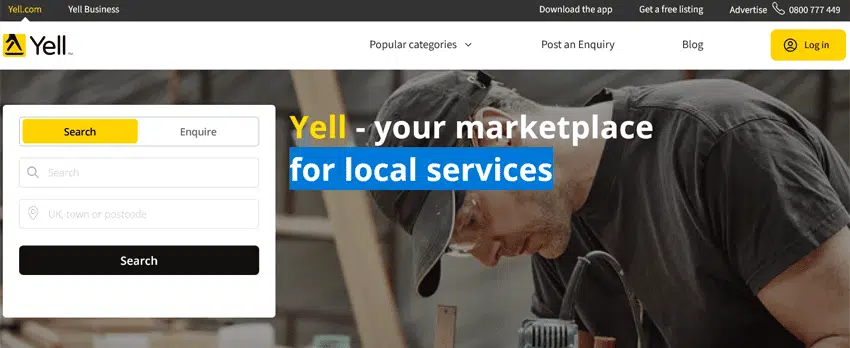 Yell.com Free Business Listing Sites UK 2026