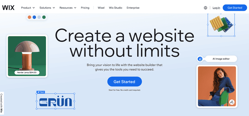 Wix Create Free Web 2 0 Page